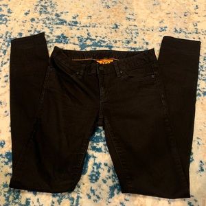 Tory Burch | black skinny jeans with logo EUC 26!